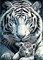 White Tiger 5D Diamond Painting Kit for Adults – Full Drill Animal Art DIY, Beginner-Friendly 12x16 Inch Wall Décor & Gift